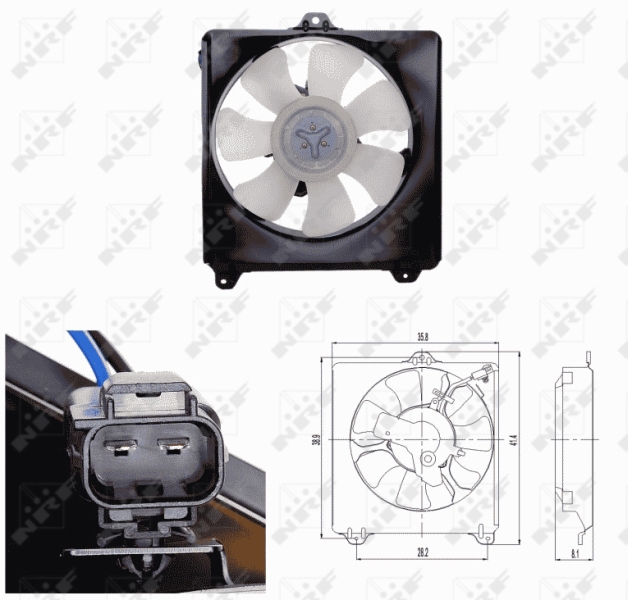 Ventilatorwiel-motorkoeling NRF 47694