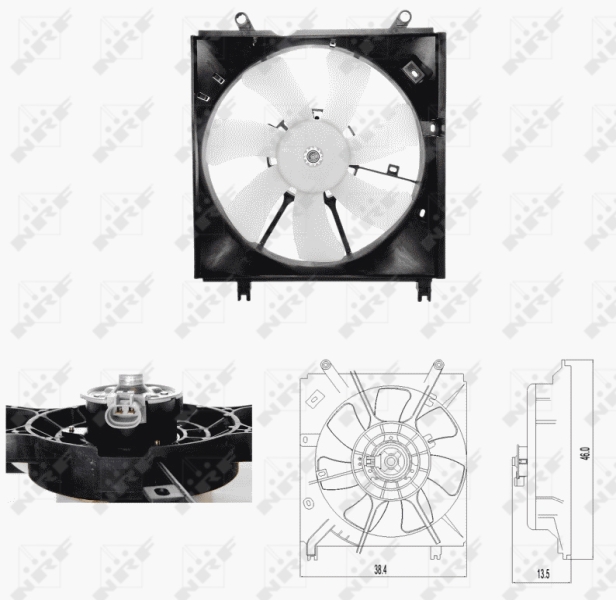 Ventilatorwiel-motorkoeling NRF 47696