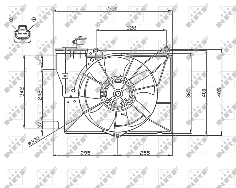 Ventilatorwiel-motorkoeling NRF 47746