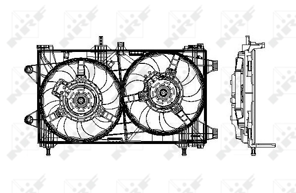 NRF Ventilatorwiel-motorkoeling 47802