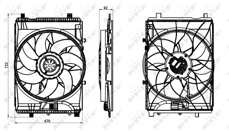 NRF Ventilatorwiel-motorkoeling 47849