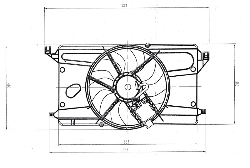 NRF Ventilatorwiel-motorkoeling 47879