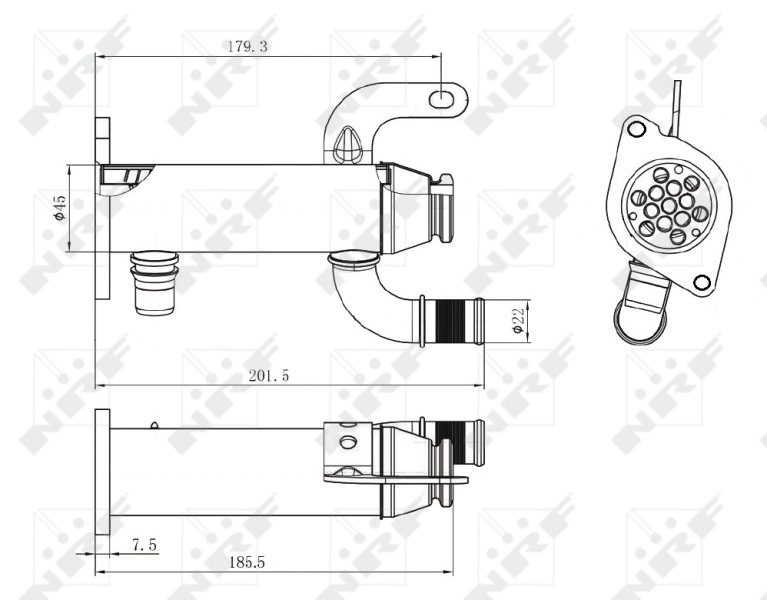 NRF EGR koeler 48006