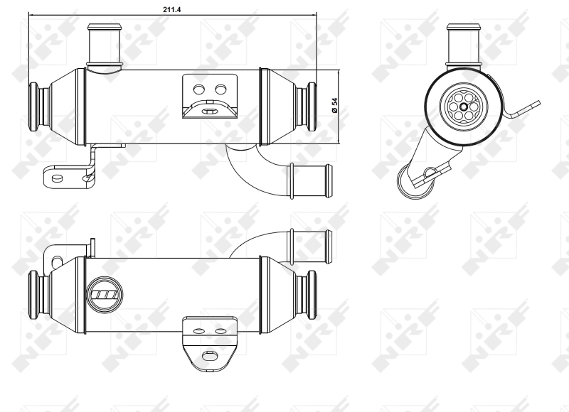 NRF EGR koeler 48008