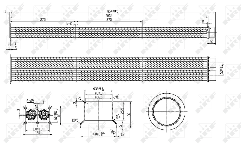 NRF EGR koeler 48101