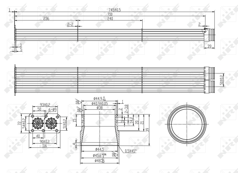 NRF EGR koeler 48102