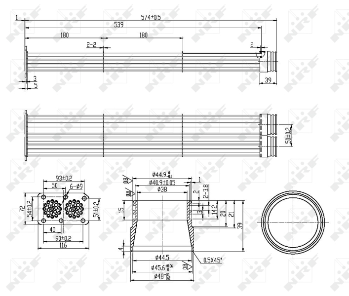 NRF EGR koeler 48104