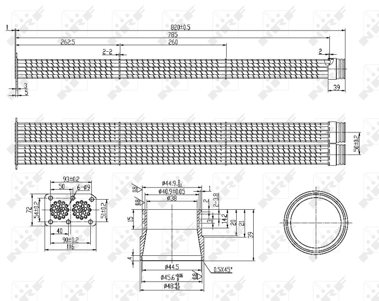 NRF EGR koeler 48105