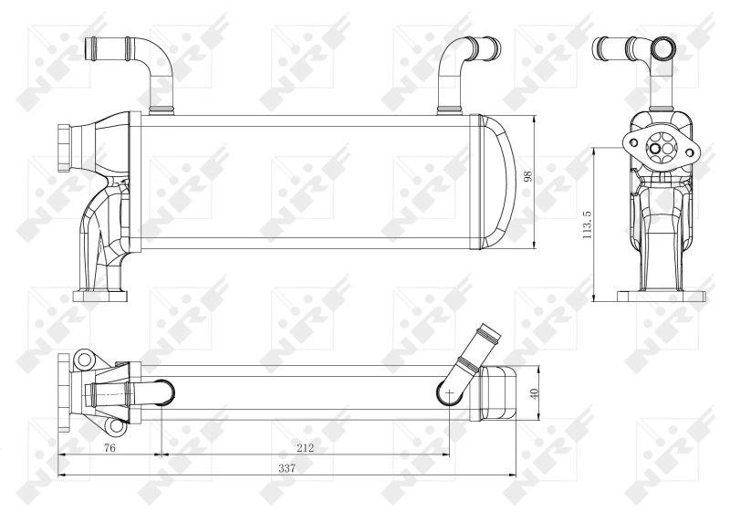 NRF EGR koeler 48218