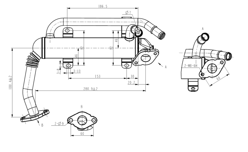 NRF EGR koeler 48406