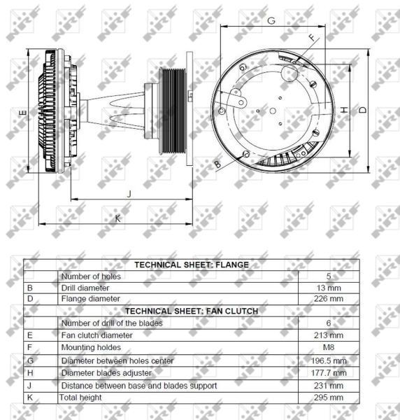 NRF Visco-koppeling 49068