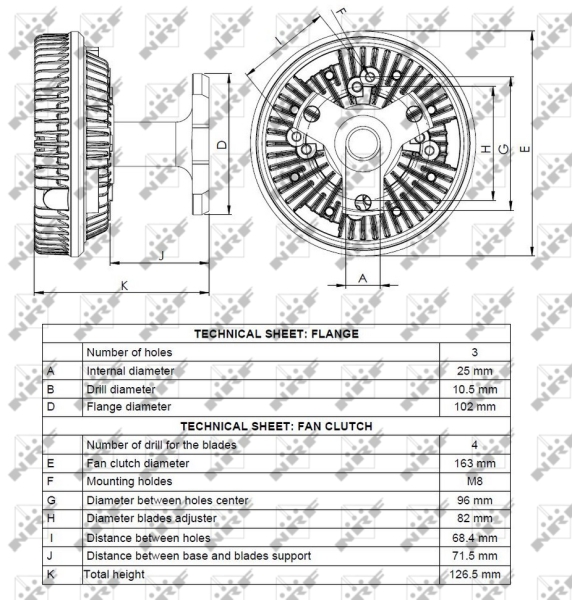 NRF Visco-koppeling 49078