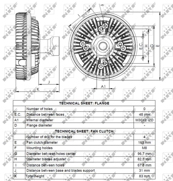 NRF Visco-koppeling 49101