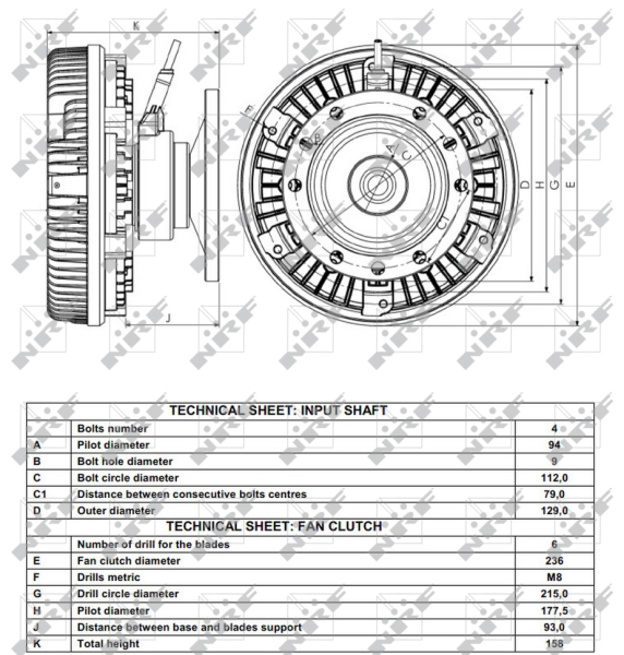 NRF Visco-koppeling 49167