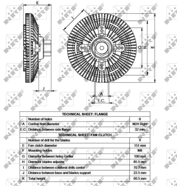 NRF Visco-koppeling 49517