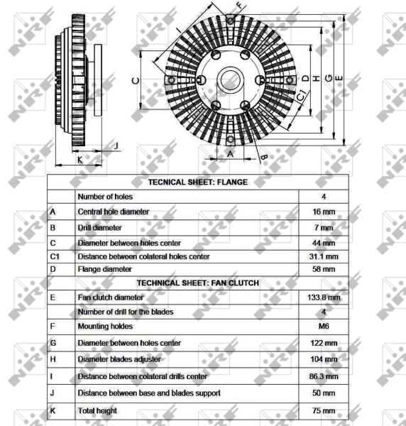 NRF Visco-koppeling 49524