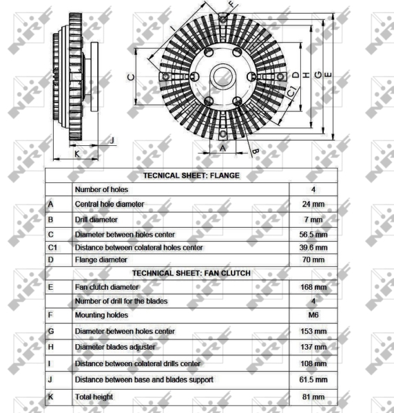 NRF Visco-koppeling 49550