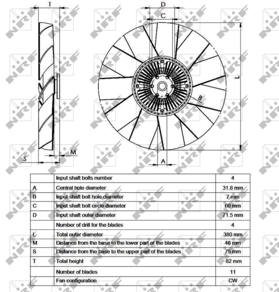 NRF Visco-koppeling 49555