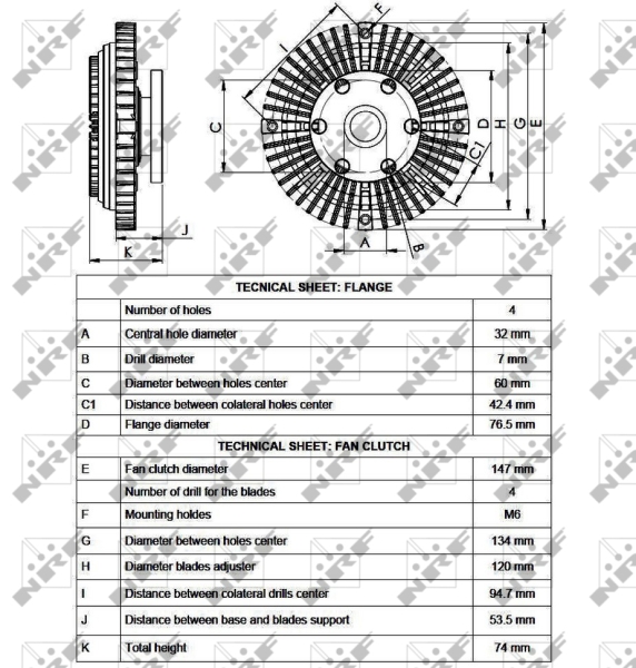 NRF Visco-koppeling 49556