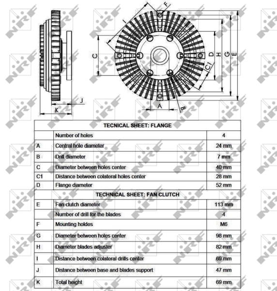 NRF Visco-koppeling 49558