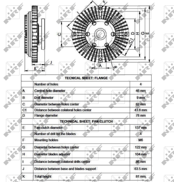 NRF Visco-koppeling 49559