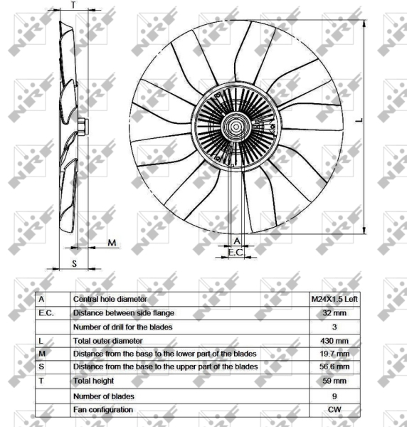 NRF Visco-koppeling 49562