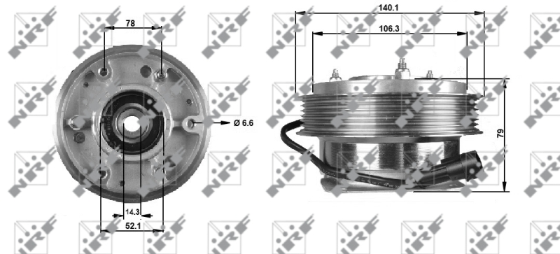 NRF Visco-koppeling 49704