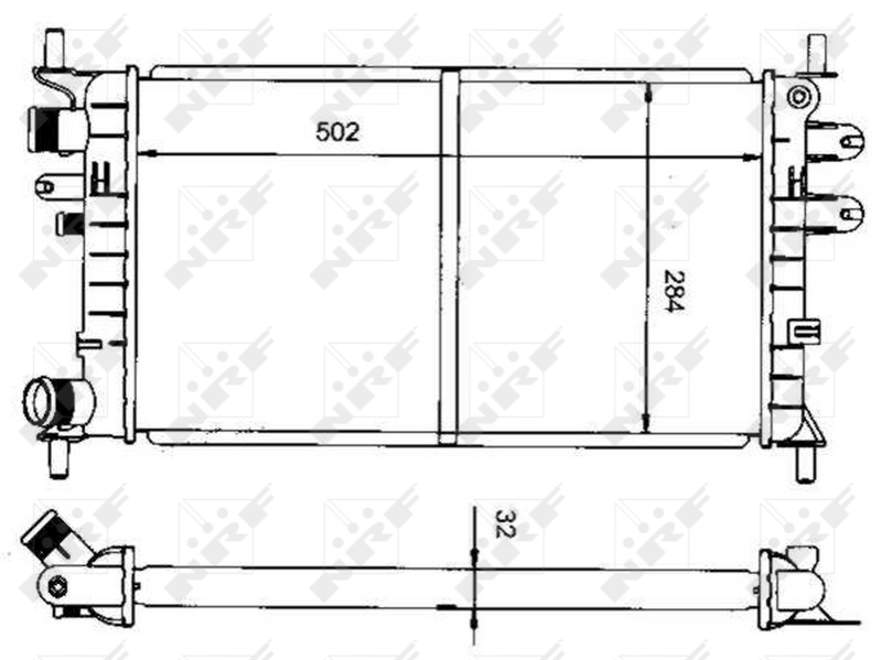 NRF Radiateur 50100