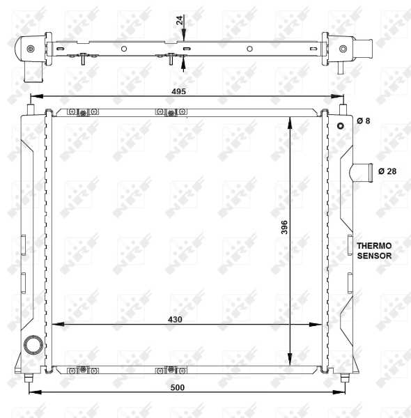 NRF Radiateur 50128