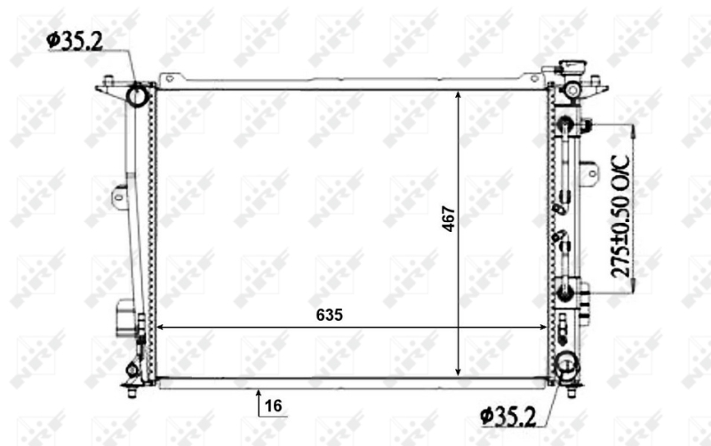 NRF Radiateur 50135