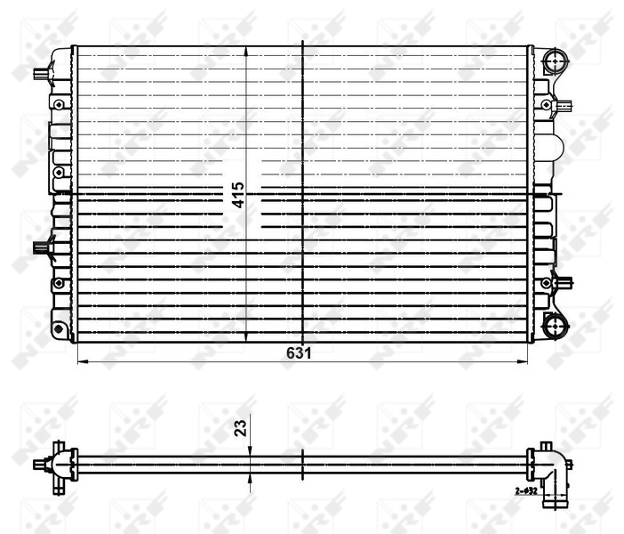 NRF Radiateur 50141