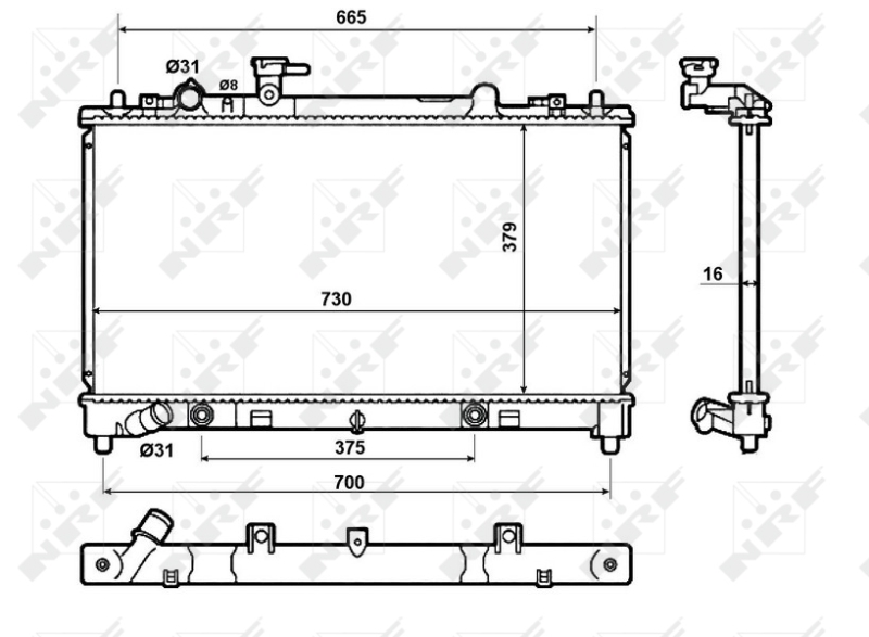 NRF Radiateur 50147