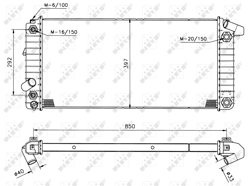 NRF Radiateur 50208