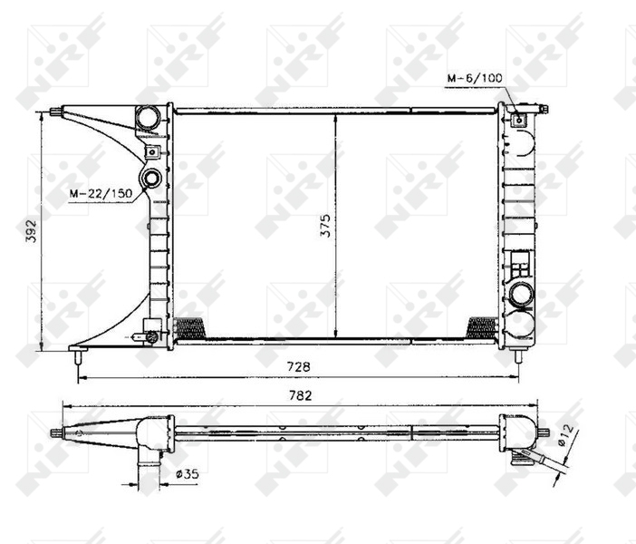 NRF Radiateur 50222