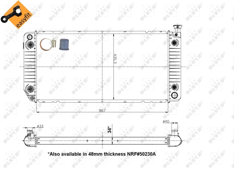 NRF Radiateur 50230