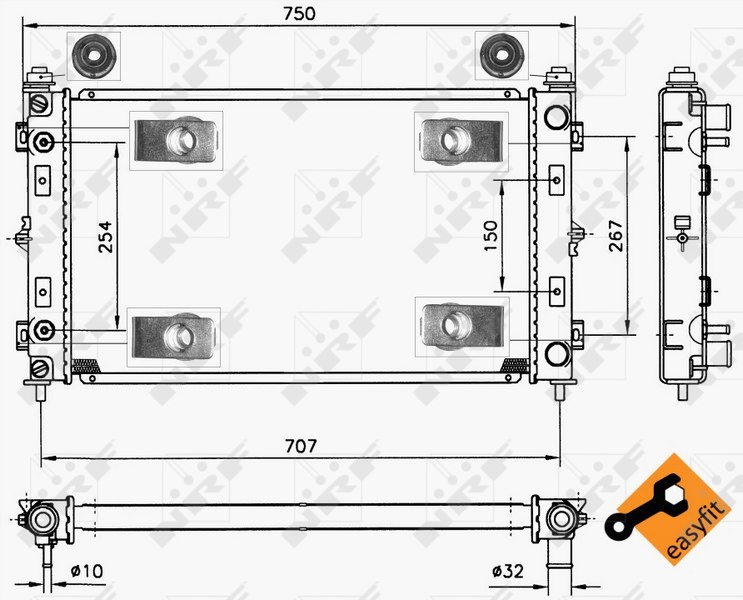 NRF Radiateur 50232