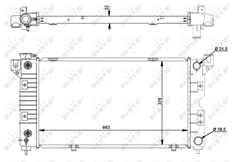 NRF Radiateur 50238