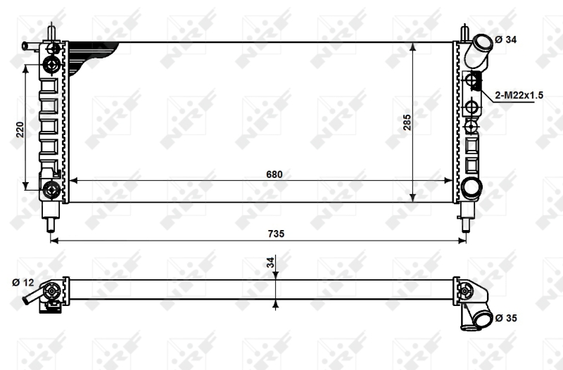 NRF Radiateur 50242