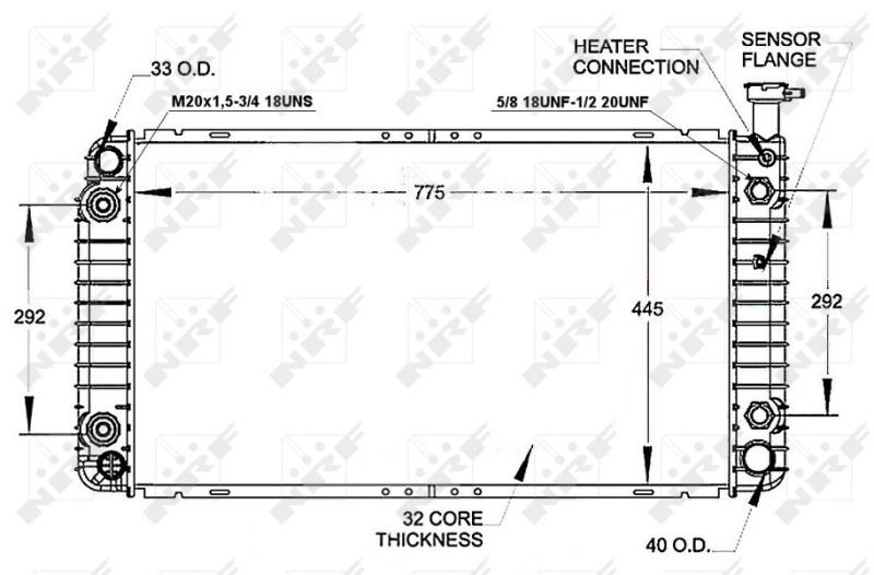 Radiateur NRF 50255