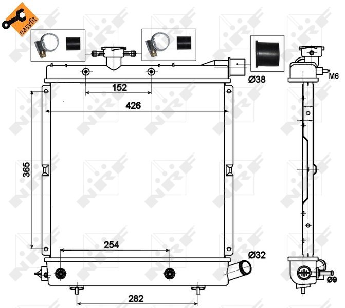 NRF Radiateur 50313