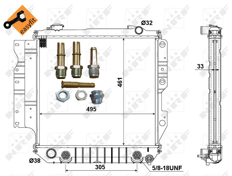 NRF Radiateur 50315