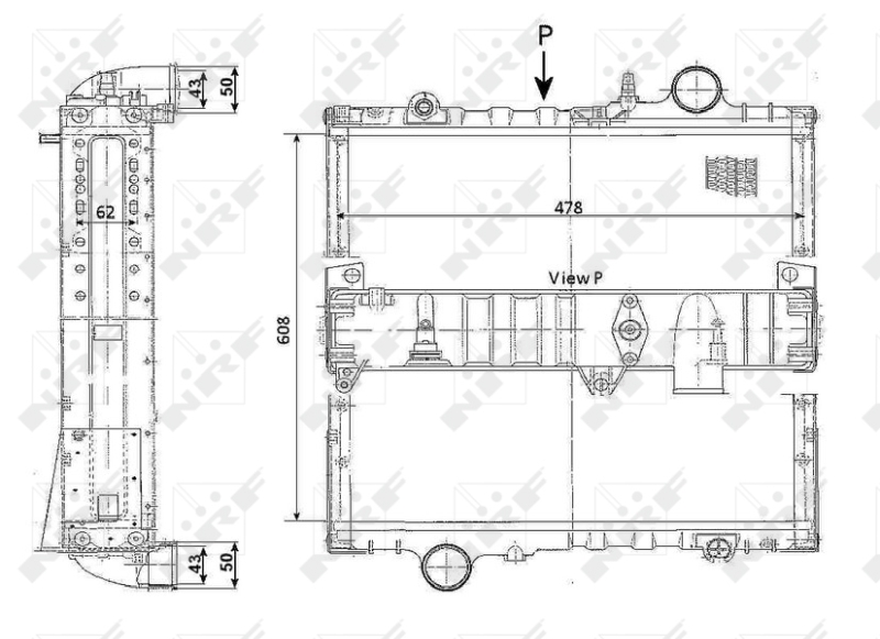 NRF Aandrijfaccu koeler 503340