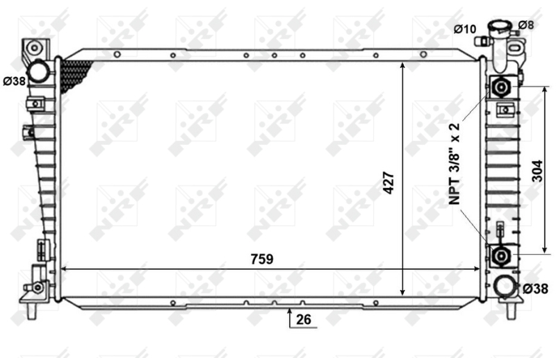 NRF Radiateur 50334