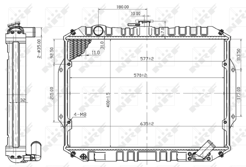 Radiateur NRF 503486