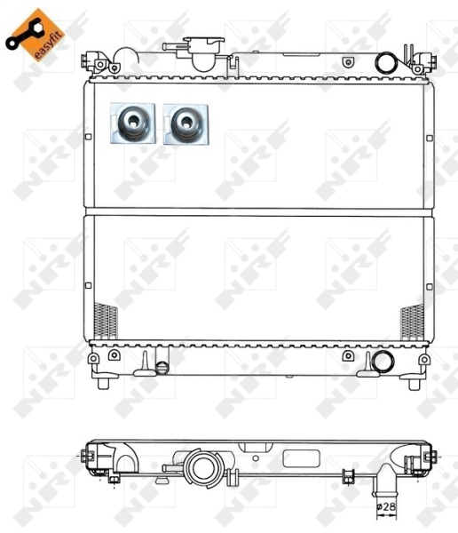 NRF Radiateur 50404