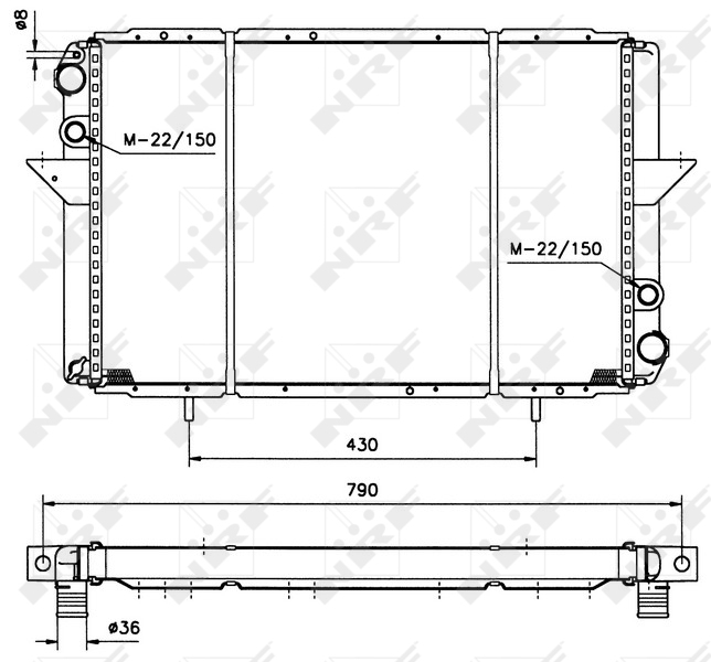 NRF Radiateur 50410