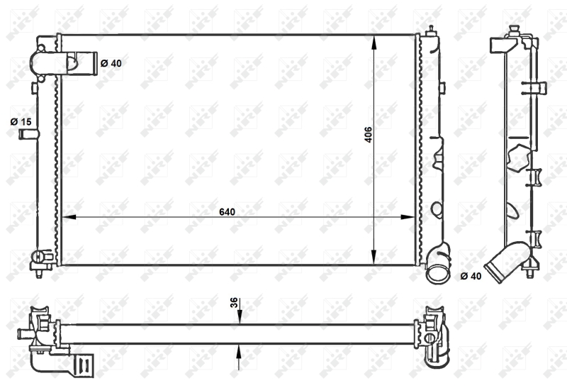 NRF Radiateur 50418