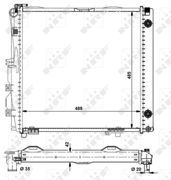 Radiateur NRF 504258