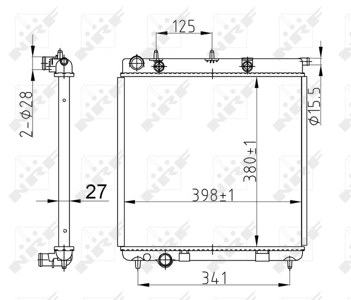 NRF Radiateur 50429