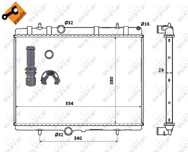 NRF Radiateur 50437